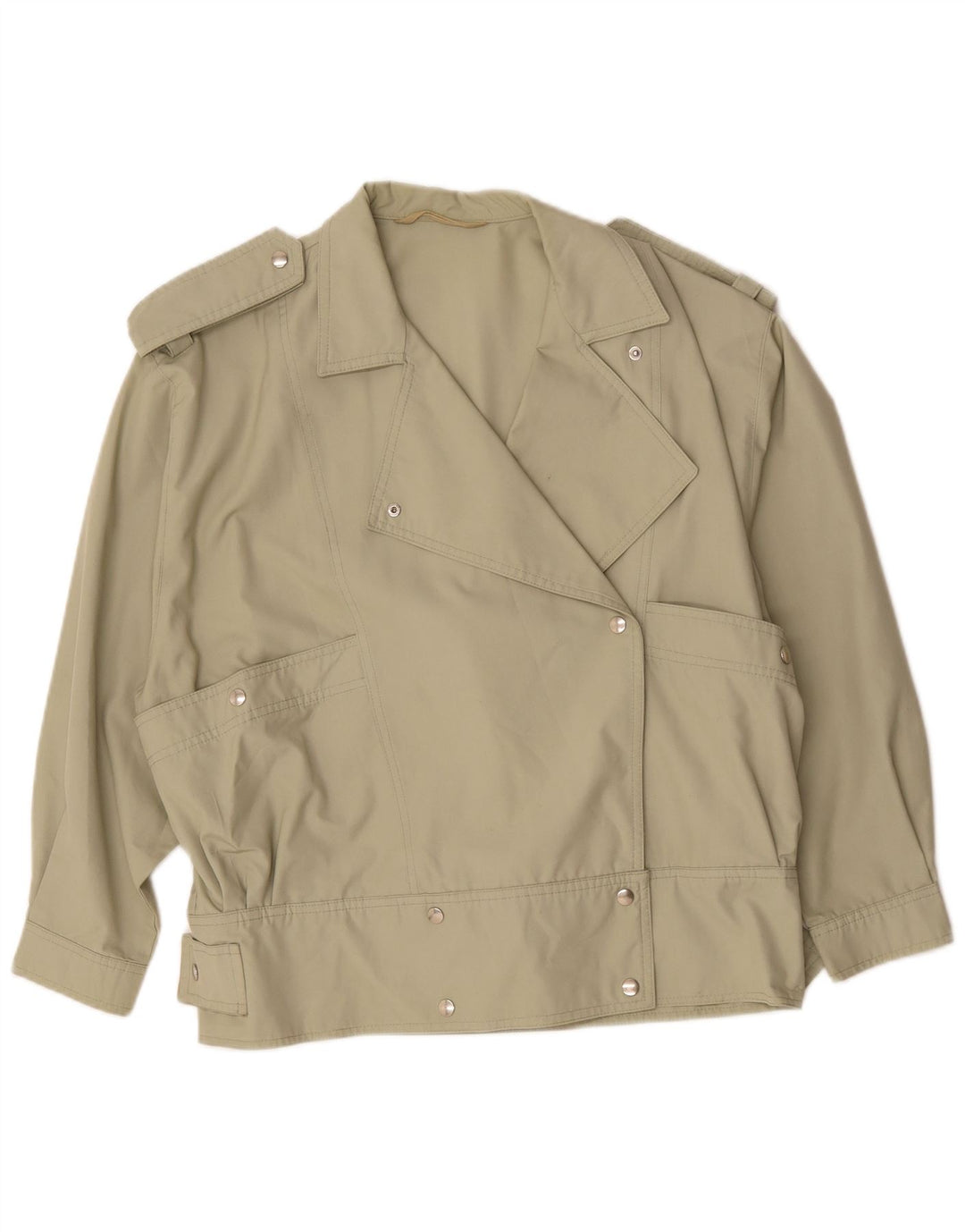 Jachetă militară vintage pentru femei UK 20 2XL kaki
