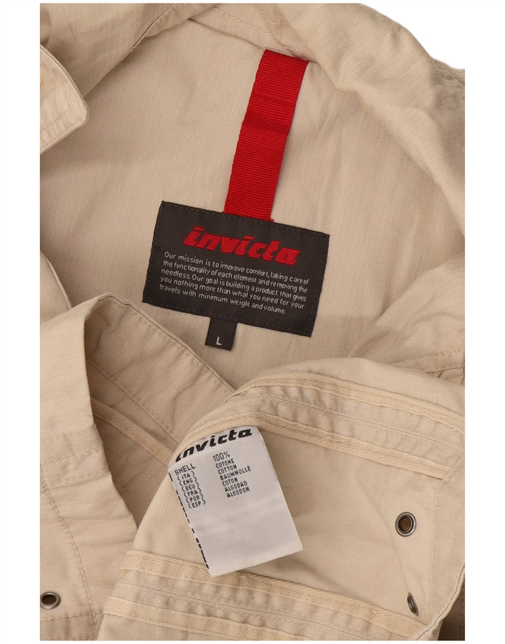 Bomber Invicta pentru bărbați UK 40, mare, bej, bumbac