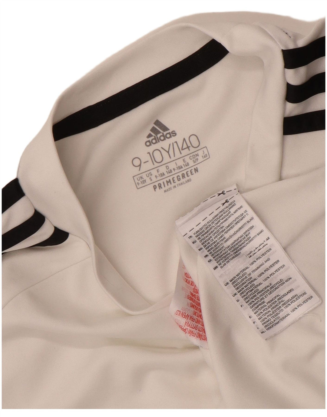 Tricou Adidas Aeroready pentru baieti Top 9-10 ani poliester alb
