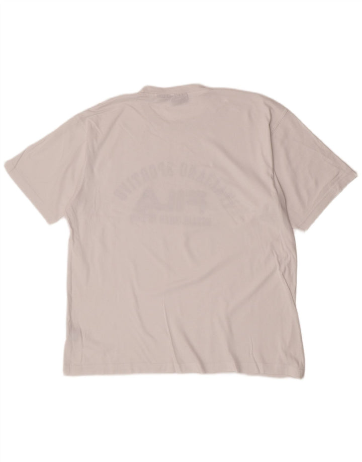 Tricou cu grafică pentru bărbați Fila Top XL Bumbac alb