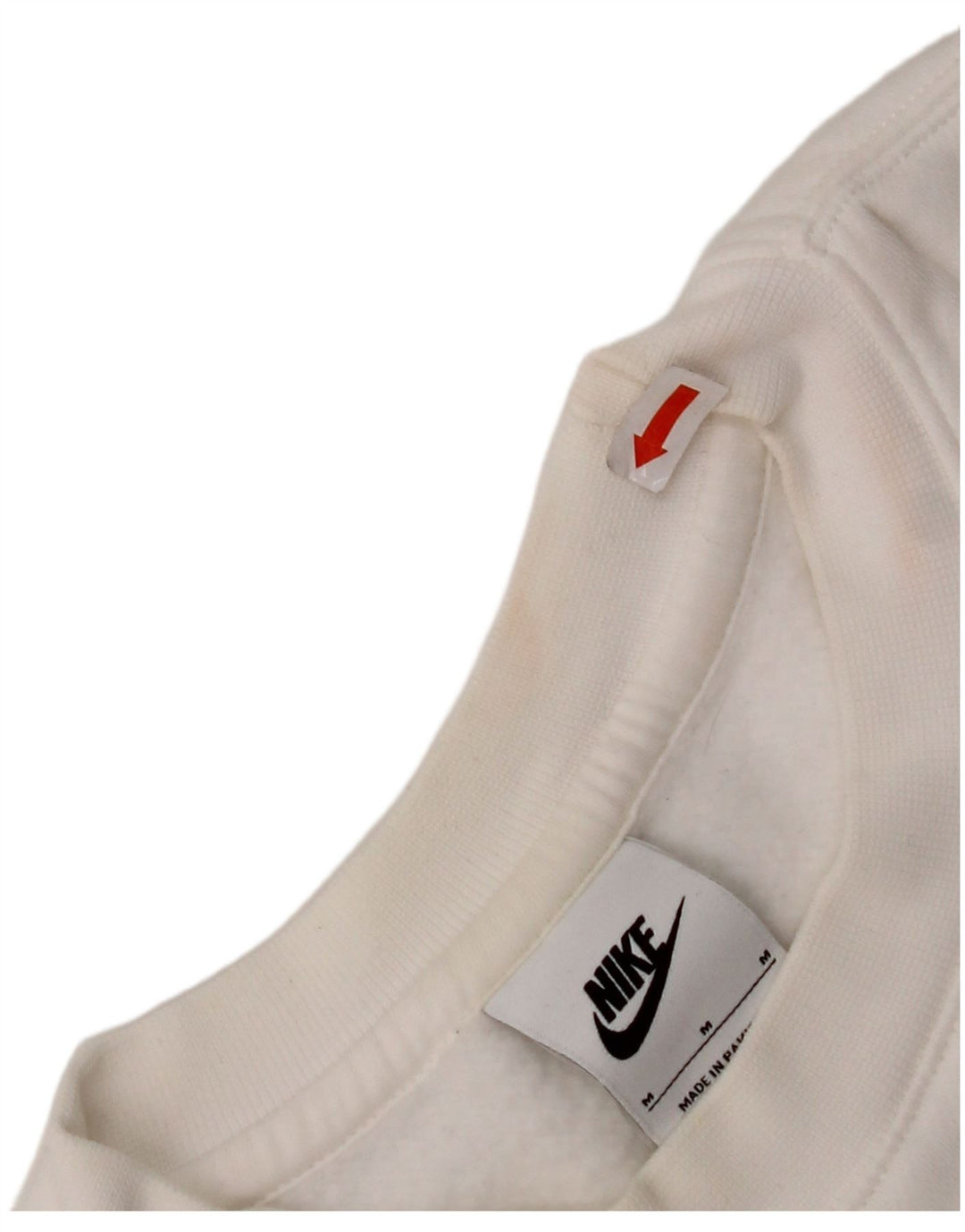 Pulover NIKE pentru bărbați, bumbac alb mediu