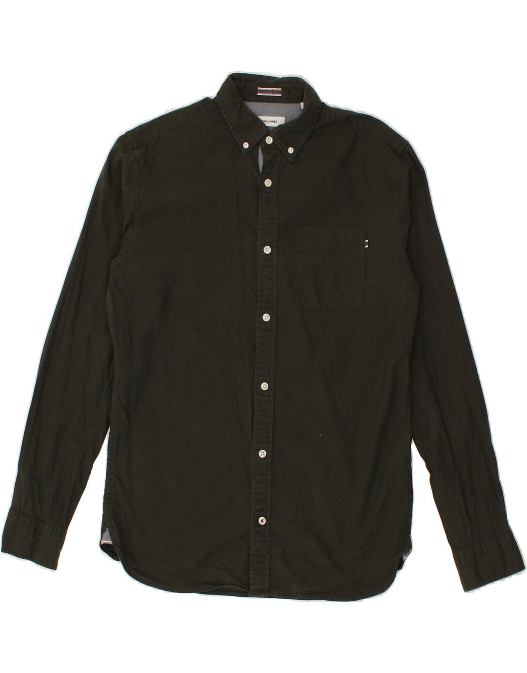 JACK & JONES Mens Shirt Small Green Cotton Vintage Jack & Jones and Second-Hand Jack & Jones from Messina Hembry 