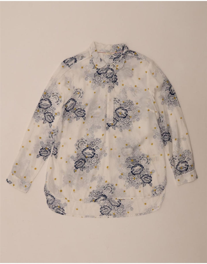 Cămașă pulover pentru femei White Stuff UK 12 Medium White Floral Viscose