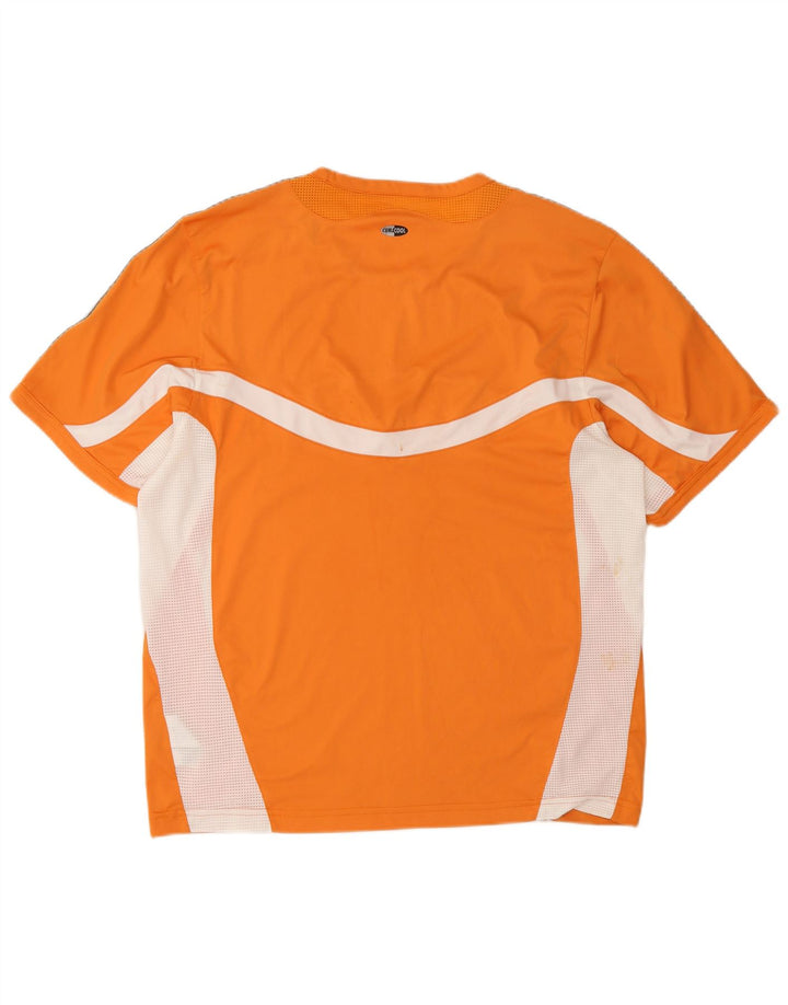 Tricou pentru bărbați ADIDAS Climacool Top mare portocaliu din poliester color bloc