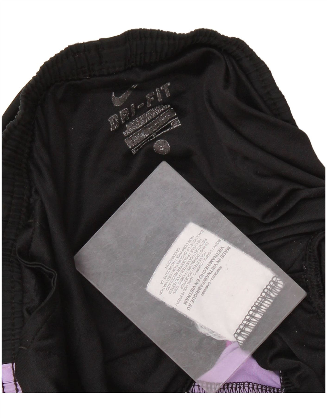 Pantaloni scurti sport NIKE Dri Fit pentru femei UK 10, negru, poliester color bloc