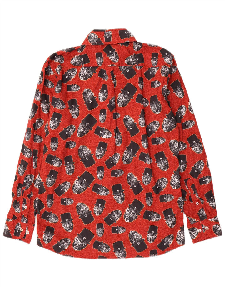 Cămașă grafică pentru bărbați WAXMAN BROTHERS, bumbac roșu mediu