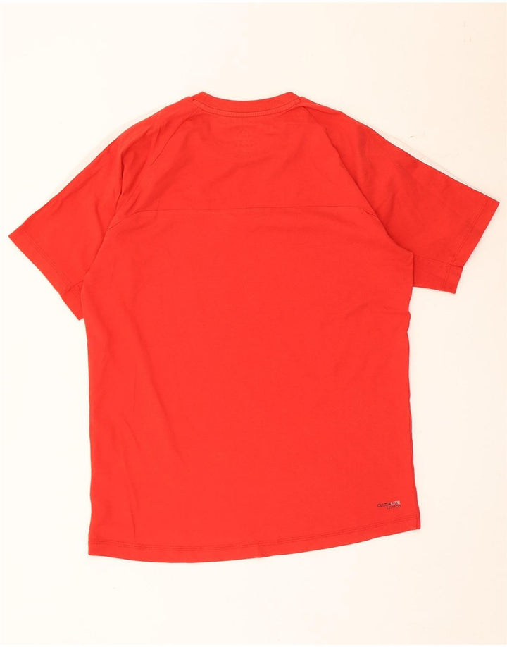 Tricou Adidas Climalite pentru bărbați Top Bumbac Roșu Mediu