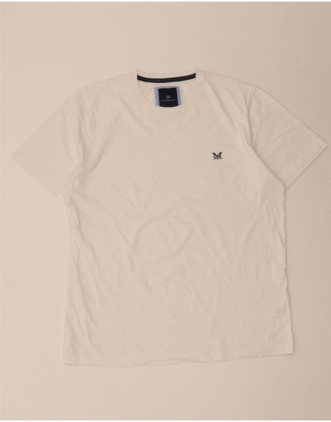 Crew Clothing Tricou pentru bărbați Top mare, alb, bumbac