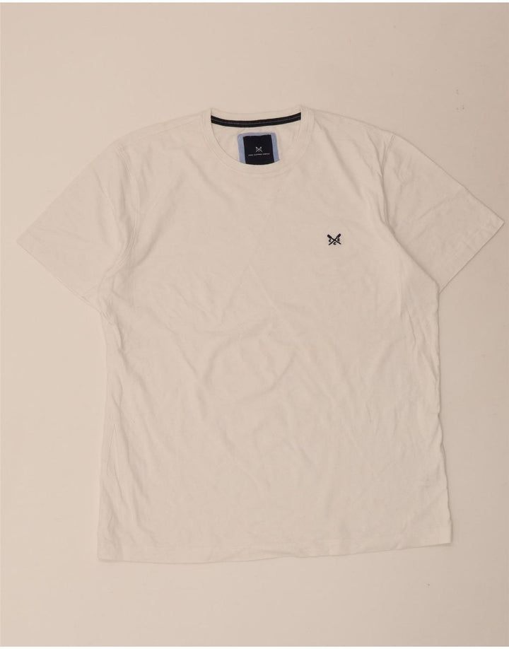Crew Clothing Tricou pentru bărbați Top mare, alb, bumbac