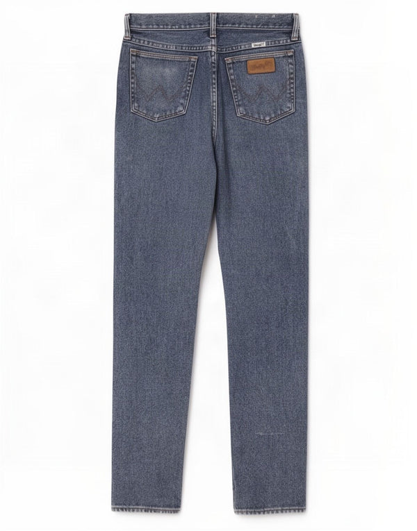 Blugi conici pentru femei Wrangler US 7/8 Medium W28 L28 Bumbac albastru