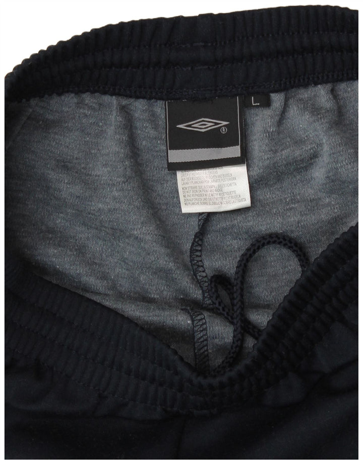 Pantaloni de trening pentru bărbați Umbro Pantaloni de jogging mari poliester bleumarin