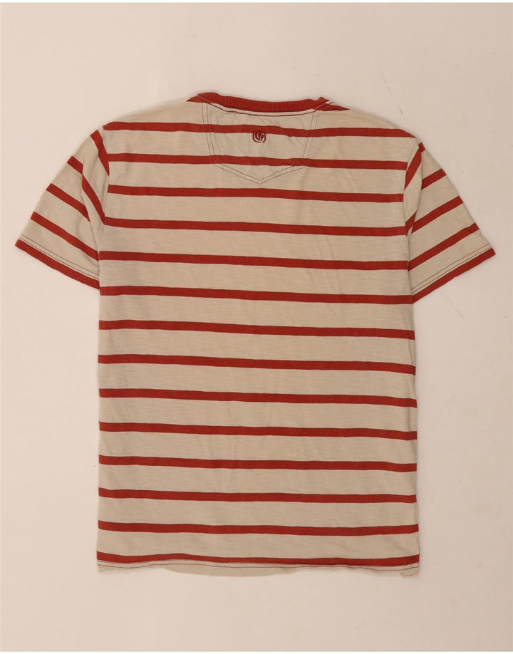 Tricou Bărbați Fat Face Top Mediu Bej Bumbac dungi
