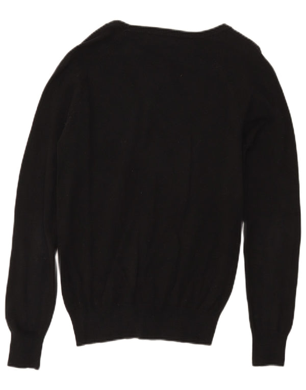 Pulover cardigan pentru femei Zara UK 14 mare, negru, bumbac