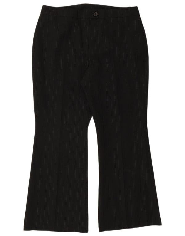 Pantaloni de costum pentru femei Marks & Spencer UK 16 Large W34 L28 Black Pinstripe