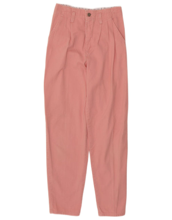 Pantaloni chino conici pentru fete LEVI'S 11-12 ani W24 L26 bumbac roz