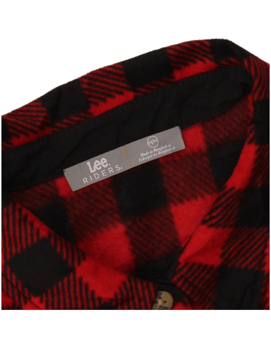 Cămașă din lână Lee Riders pentru femei UK 14 Medium Red Gingham
