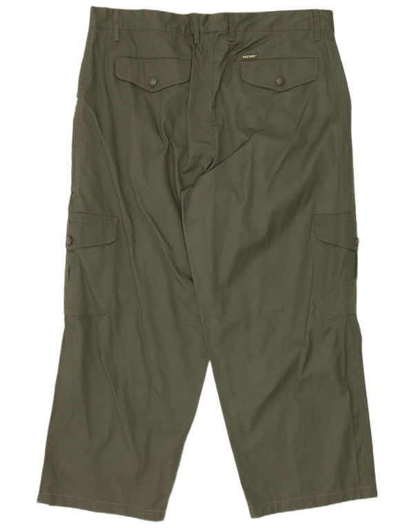 Patton Pantaloni Cargo Drepți Bărbați L38 L27 Kaki Bumbac