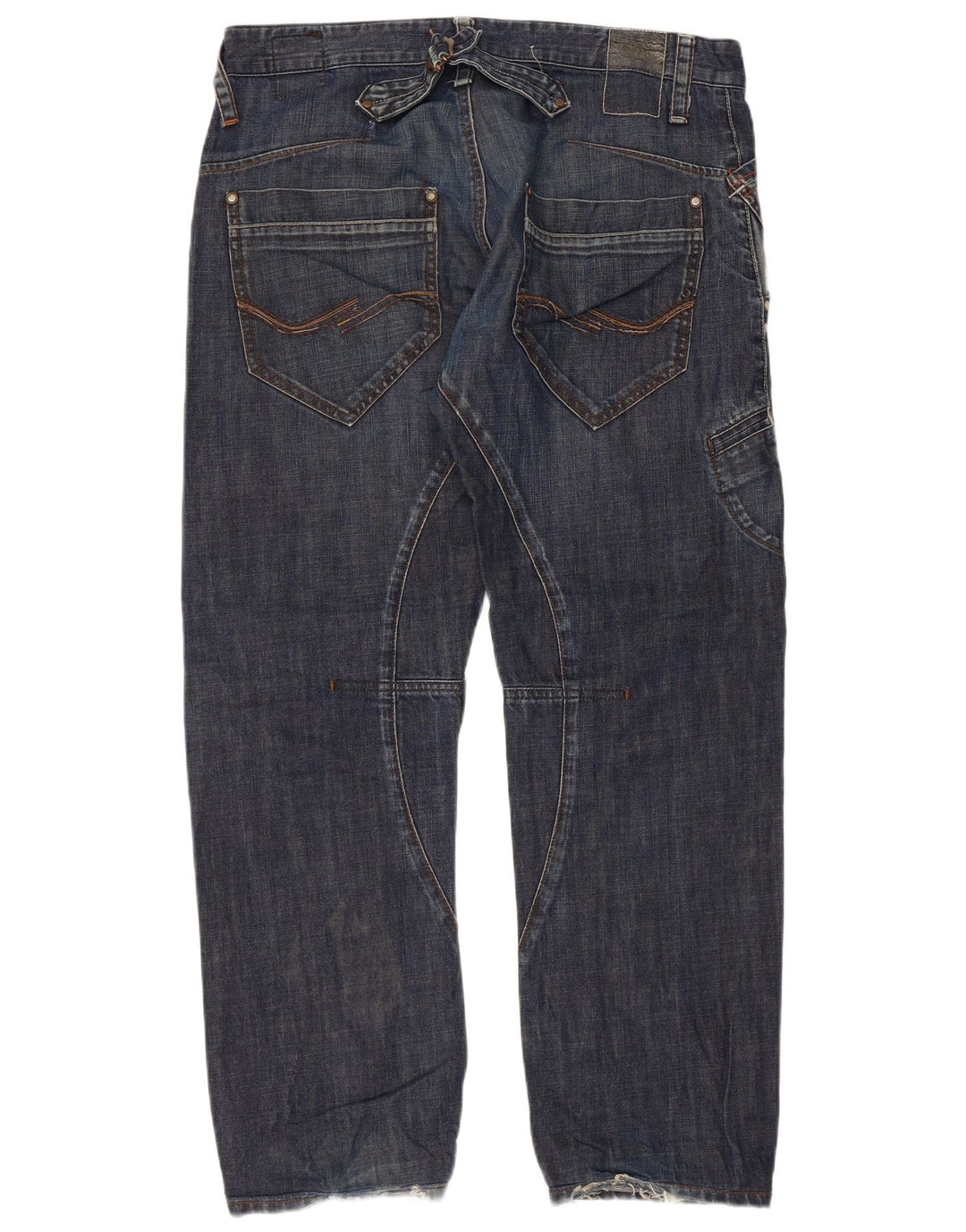 JACK & JONES Blugi drepti pentru bărbați W36 L29 Bumbac albastru