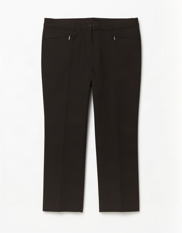 Pantaloni casual drepti pentru femei Marks & Spencer UK 16 Large W36 L26 Negru