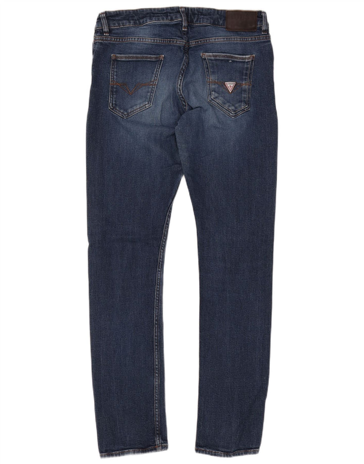 Blugi skinny Miami pentru femei GUESS W34 L31 bumbac albastru