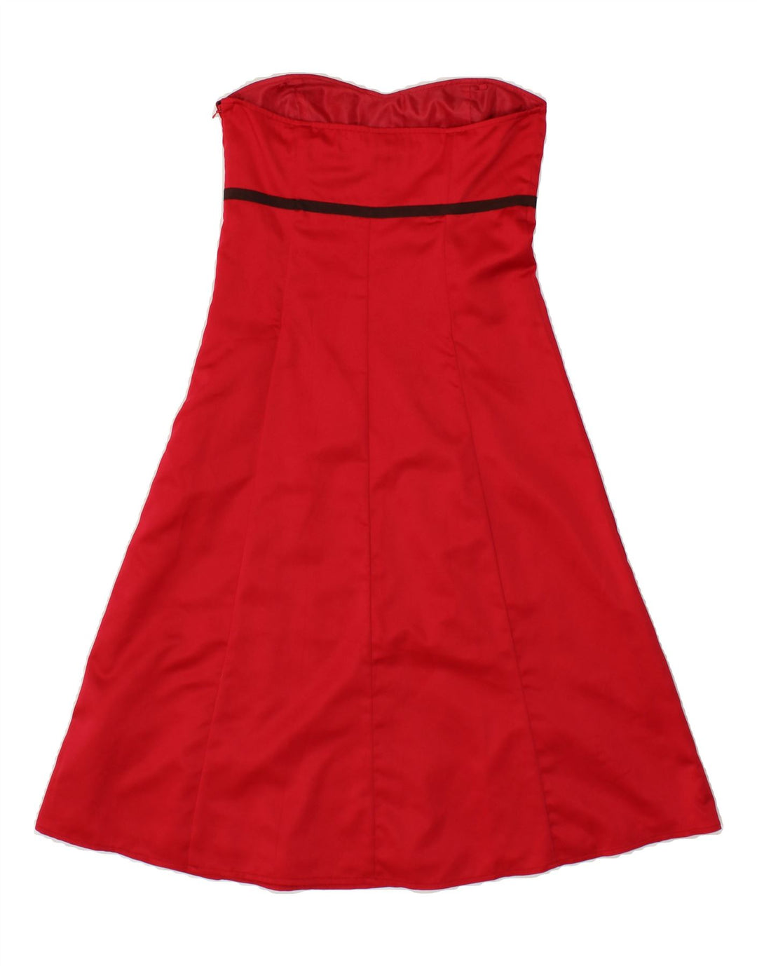 SASHA Womens Strapless Dress UK 8 Small  Red Polyester Vintage Sasha and Second-Hand Sasha from Messina Hembry 