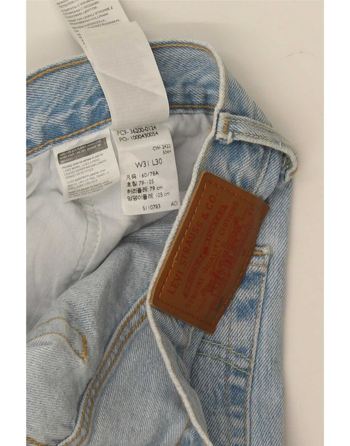 Blugi 501 drepti pentru bărbați Levi's W31 L30 Bumbac albastru