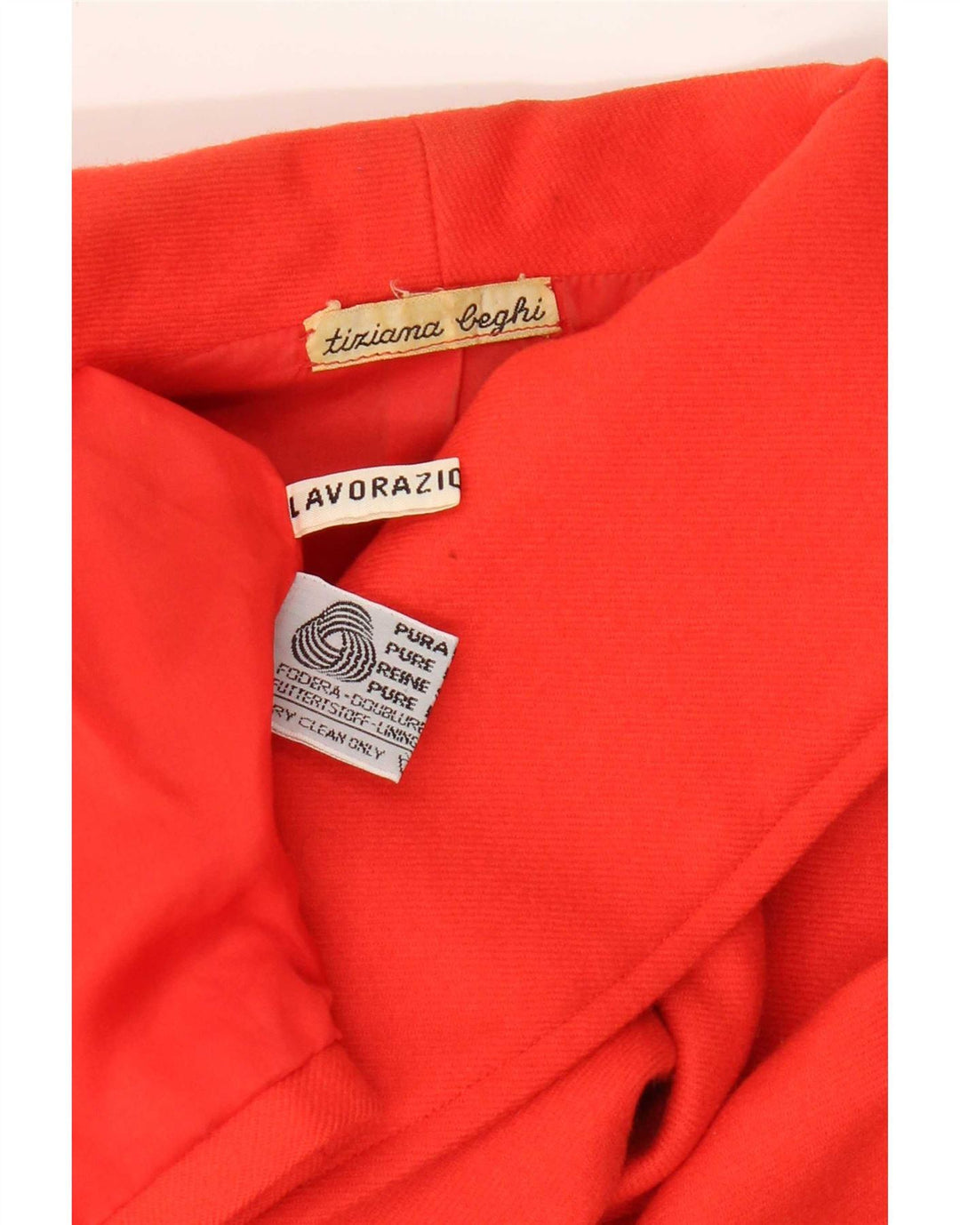 Jachetă Bolero Vintage pentru femei UK 14 Lână roșie medie
