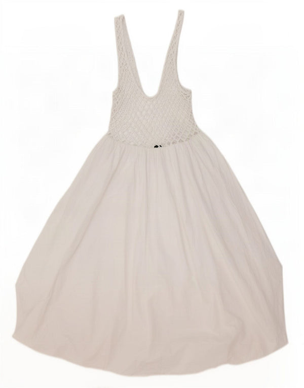 Rochie Bubble fără mâneci pentru femei Zara UK 14, mare, albă