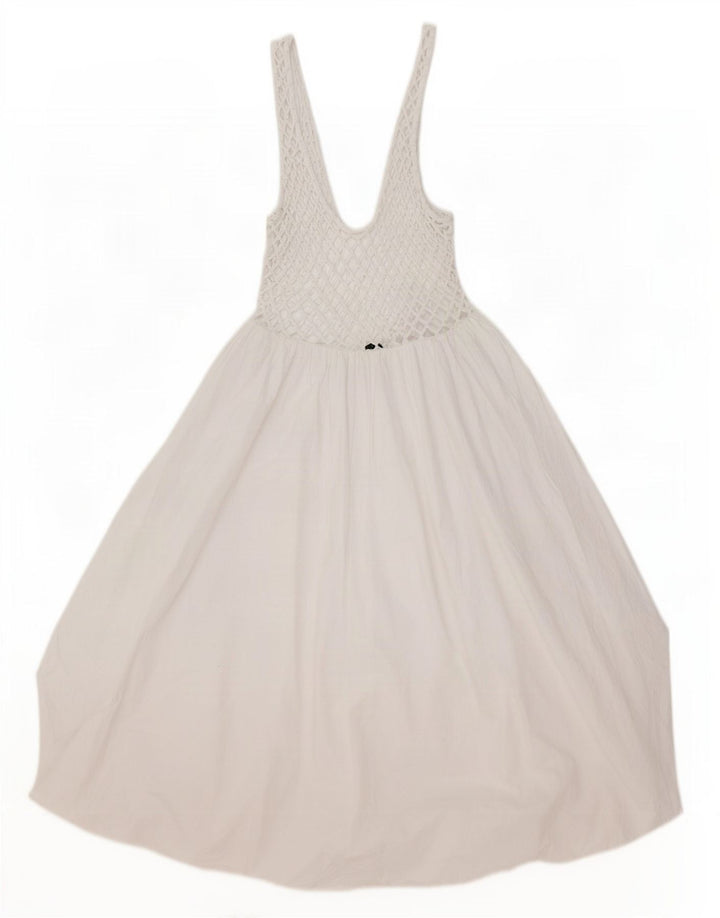 Rochie Bubble fără mâneci pentru femei Zara UK 14, mare, albă