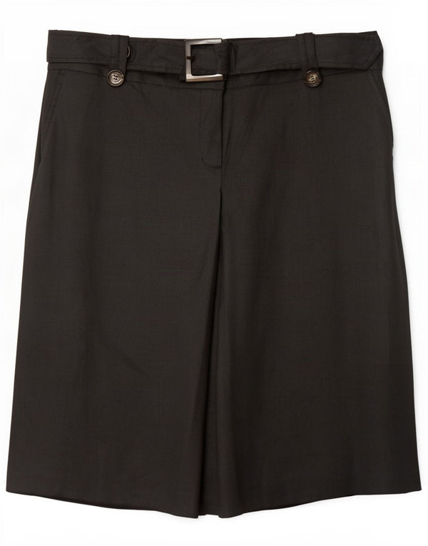 Fusta Midi Zara Femei XL W32 Negru Ramie
