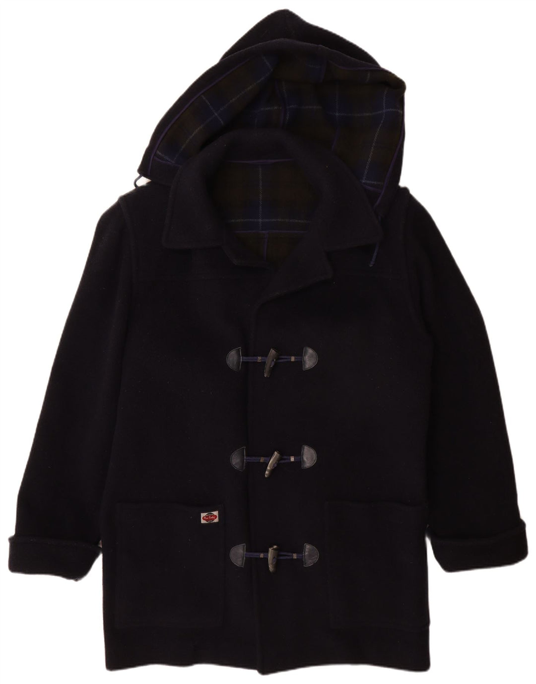 Duffle Coat cu glugă pentru bărbați Pierre Cardin IT 50 mare lână bleumarin