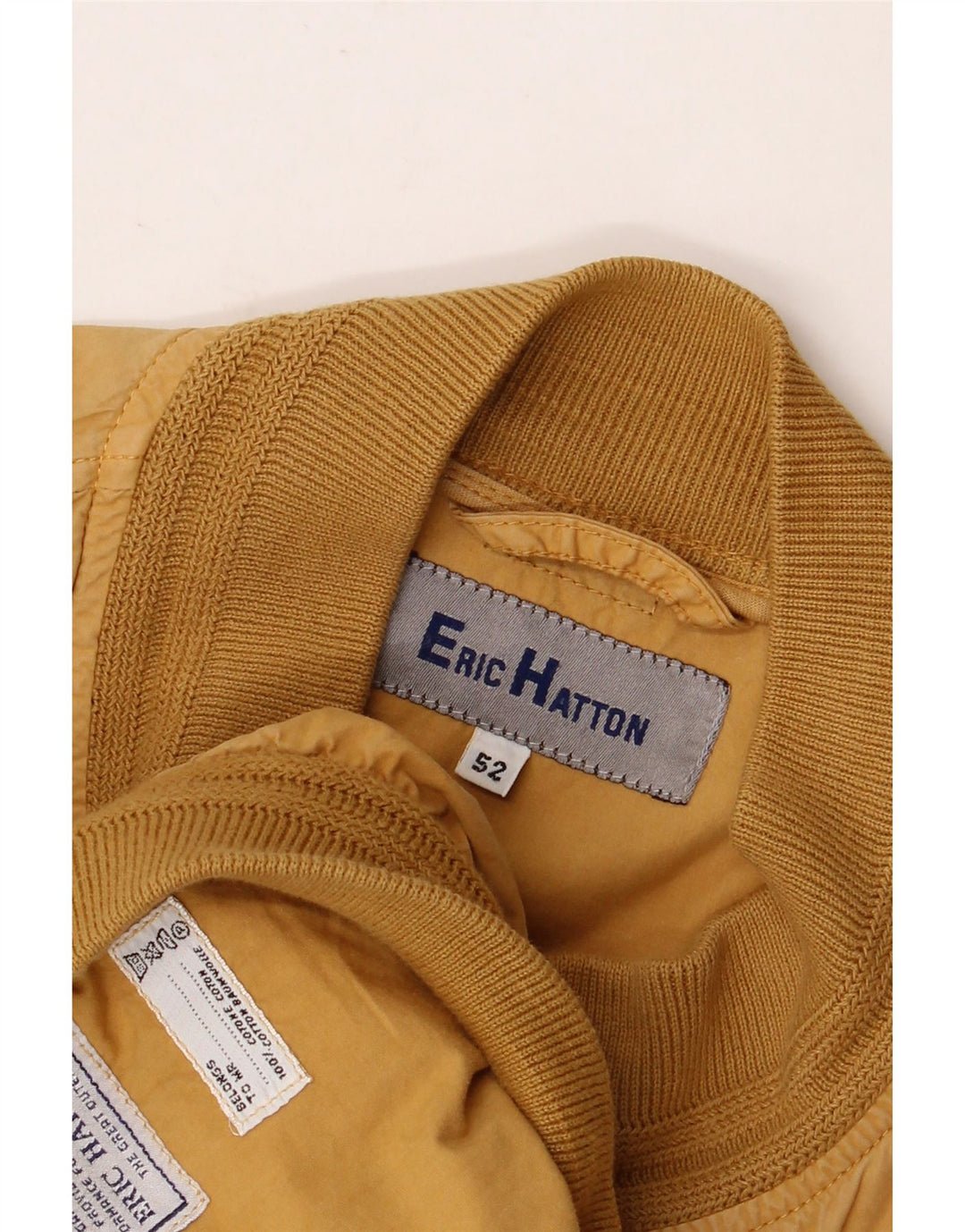 ERIC HATTON Bomber pentru bărbați IT 52 XL bumbac maro