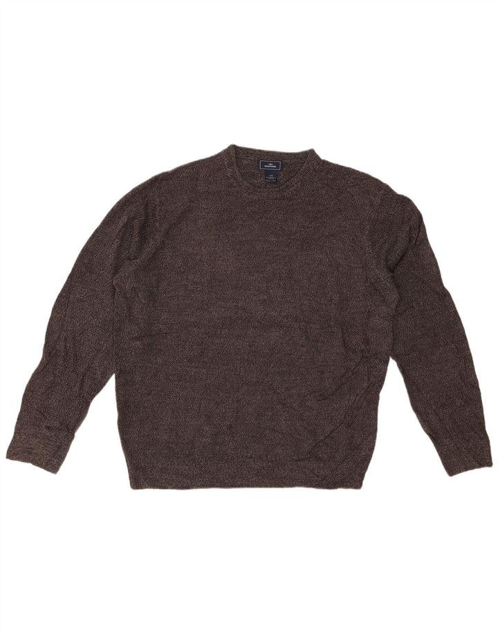 DOCKERS Pulover pentru bărbați cu gâtul turnat mare, gri acrilic