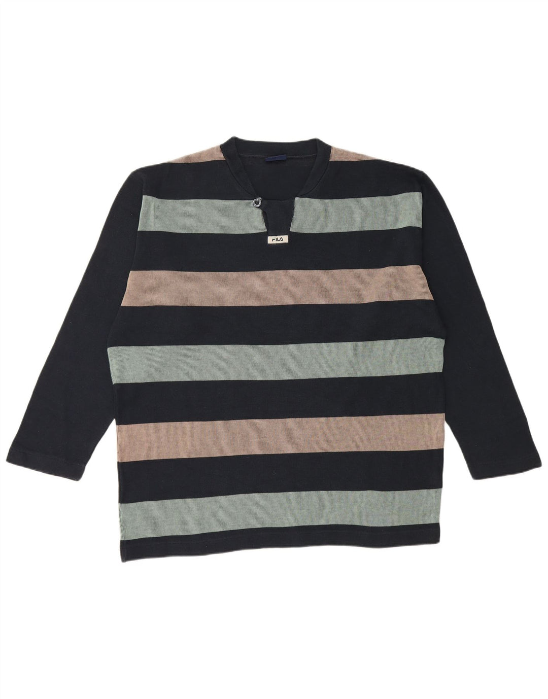 Top pentru bărbați Fila cu mânecă lungă XL bleumarin cu dungi