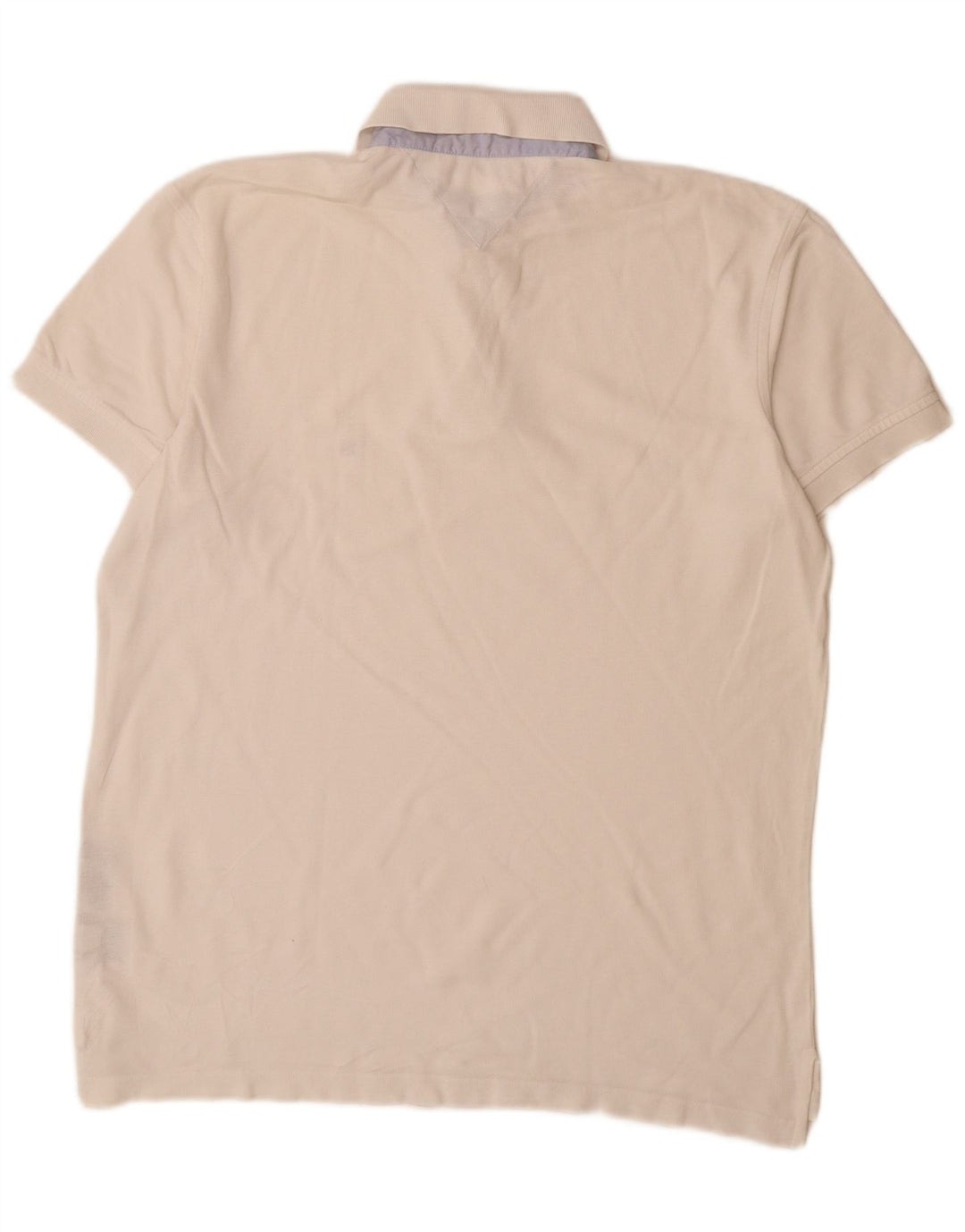 Tricou polo Tommy Hilfiger pentru bărbați, bumbac alb mediu