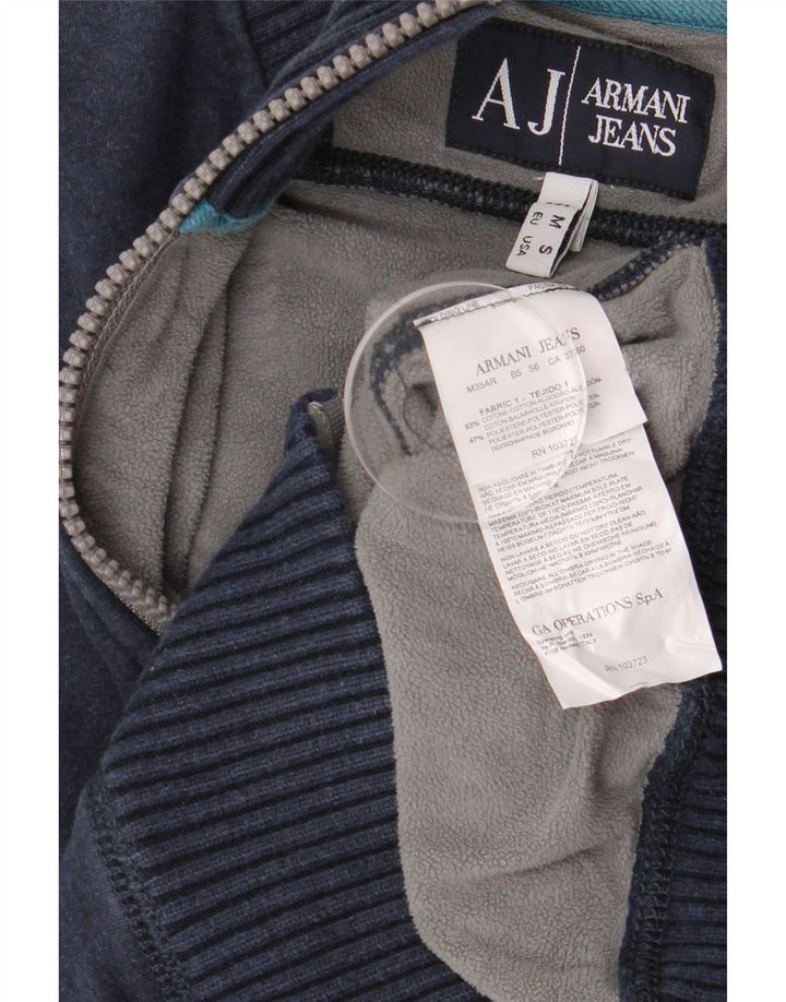 Jachetă de top pentru trening Armani Jeans pentru bărbați, bumbac bleumarin mediu