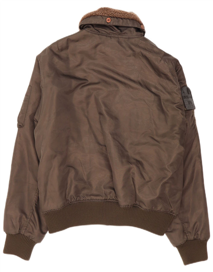 Americanino Bomber Jacket pentru bărbați UK 44 2XL Maro Nylon
