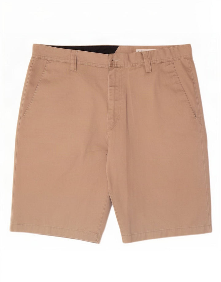 Pantaloni scurți chino pentru bărbați Volcom, mari W36, poliester bej