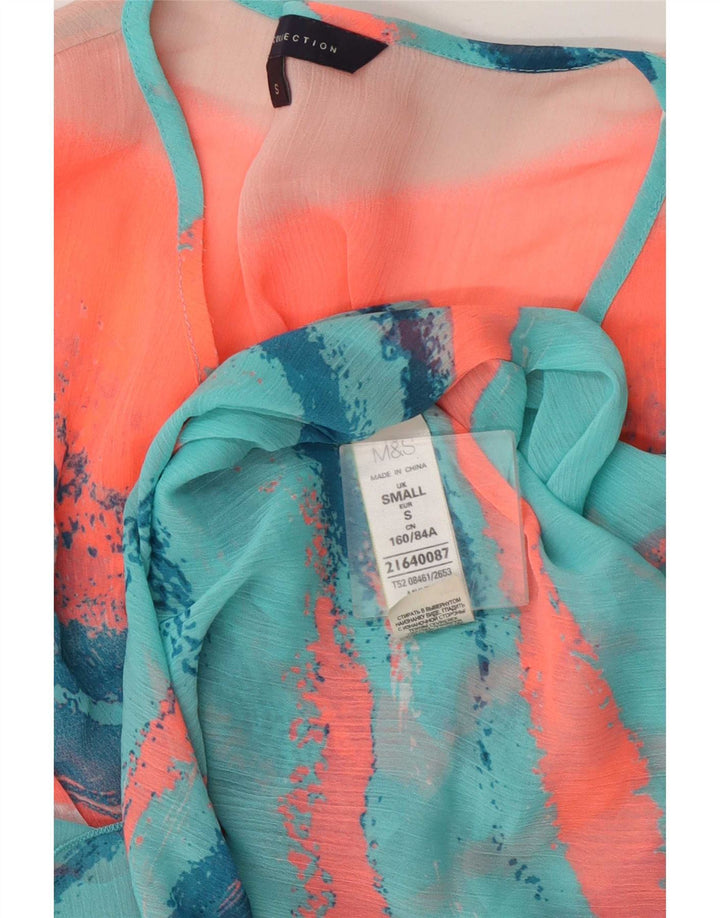 Marks & Spencer rochie caftan transparentă pentru femei UK 10 mic multicolor