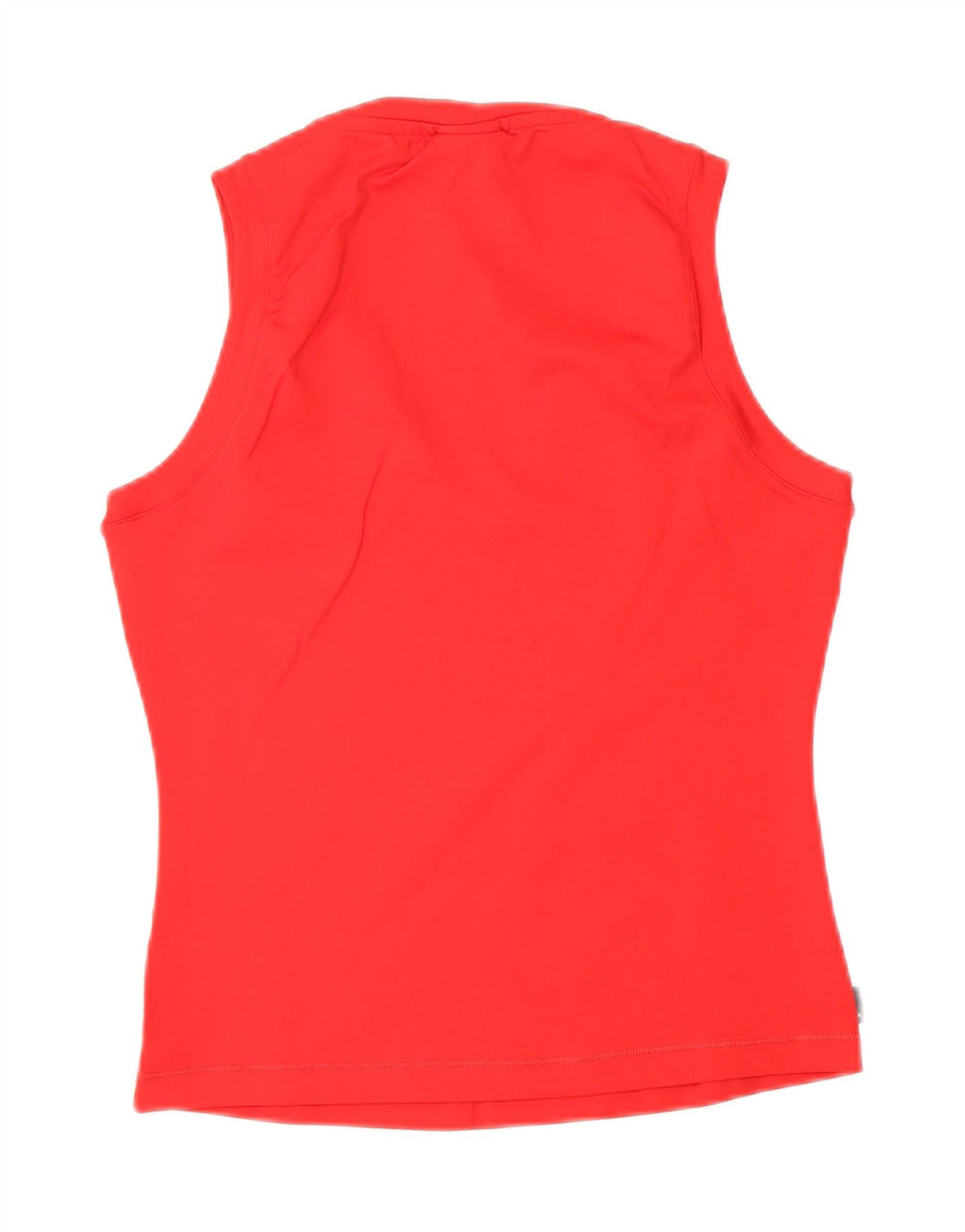 ADIDAS Crop Vest Top pentru femei UK 12 Poliester roșu mediu