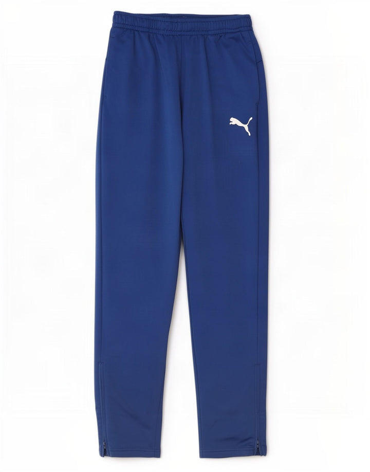 Pantaloni de trening Puma pentru baieti 15-16 ani poliester albastru