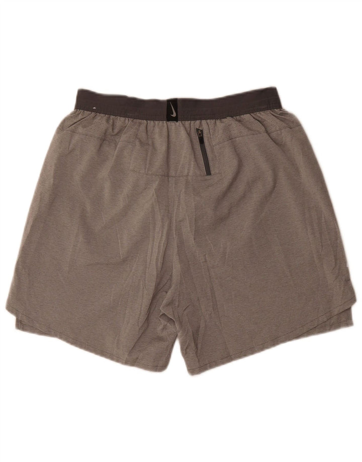 Pantaloni scurți sport Nike Dri Fit pentru bărbați, gri mediu, poliester