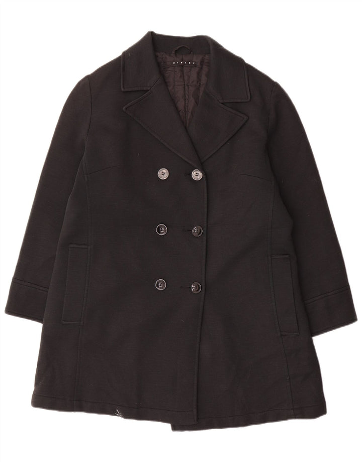 Palton dublu pentru femei Sisley UK 14 Medium Black