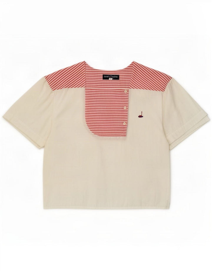Bluză pentru femei Daniel Hechter Top IT 40 Small White Pinstripe