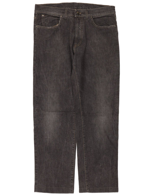 Trussardi blugi drepti pentru bărbați W36 L30 bumbac negru