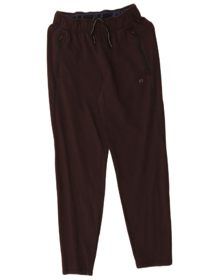 Pantaloni de trening Russell Athletic pentru bărbați, raion mic, negru
