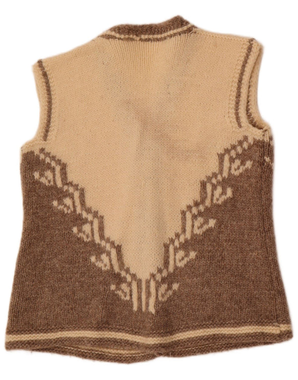 Pulover vintage cardigan pentru femei UK 16, mare, alb, bloc de culoare