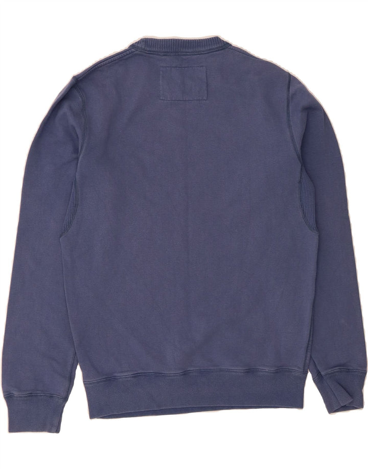 JACK WILLS Mens Graphic Sweatshirt Jumper Small Blue Cotton Vintage Jack Wills and Second-Hand Jack Wills from Messina Hembry 