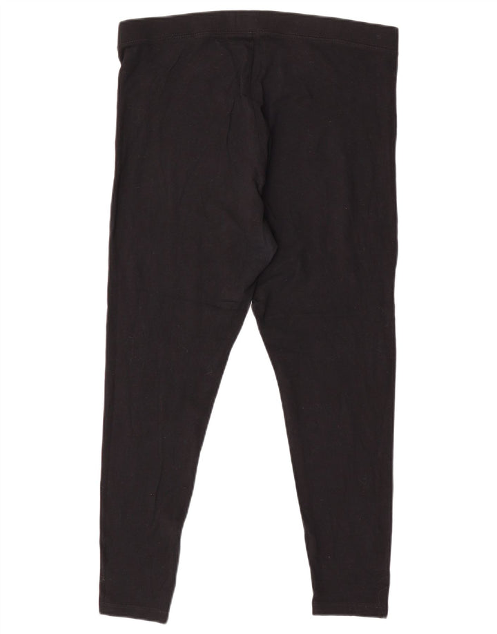 MARKS & SPENCER Leggings pentru femei UK 14, mare, negru, bumbac