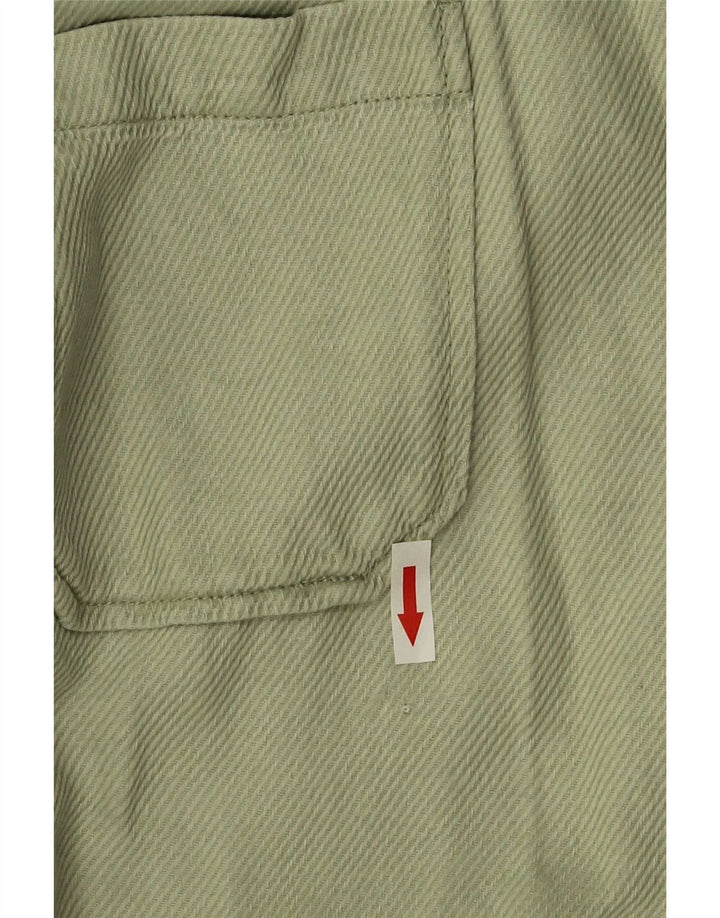 Bomber supradimensionat pentru femei Zara UK 10, bumbac verde mic